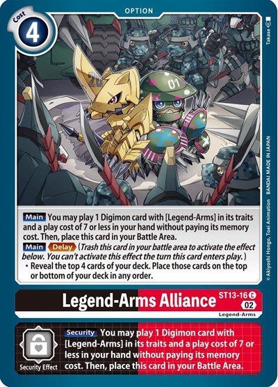 Legend - Arms Alliance (Starter Deck 13: Ragnaloardmon) Near Mint - Nick Nack's Full Frontal Attack