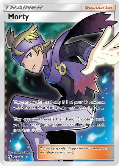Morty (Full Art) (SM - Lost Thunder) Near Mint Holofoil - Nick Nack's Full Frontal Attack