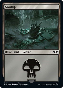 Swamp (314) (Universes Beyond: Warhammer 40K) Near Mint - Nick Nack's Full Frontal Attack