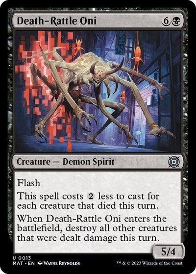Death-Rattle Oni (March of the Machine: The Aftermath) Near Mint - Nick Nack's Full Frontal Attack