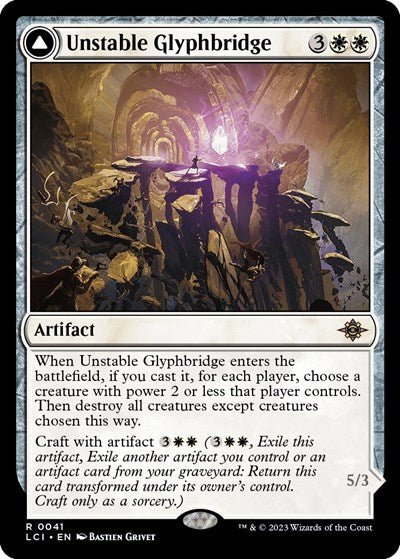 Unstable Glyphbridge (The Lost Caverns of Ixalan) Near Mint - Nick Nack's Full Frontal Attack
