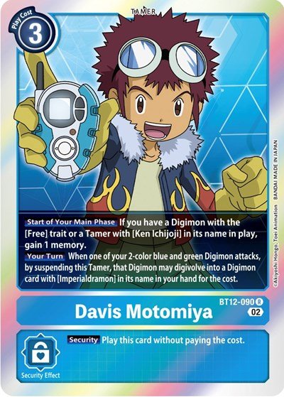 Davis Motomiya (Across Time) Near Mint Foil - Nick Nack's Full Frontal Attack