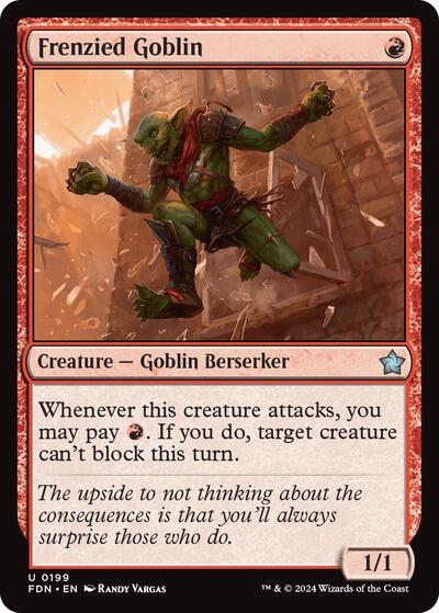 Frenzied Goblin (Foundations) Near Mint - Nick Nack's Full Frontal Attack