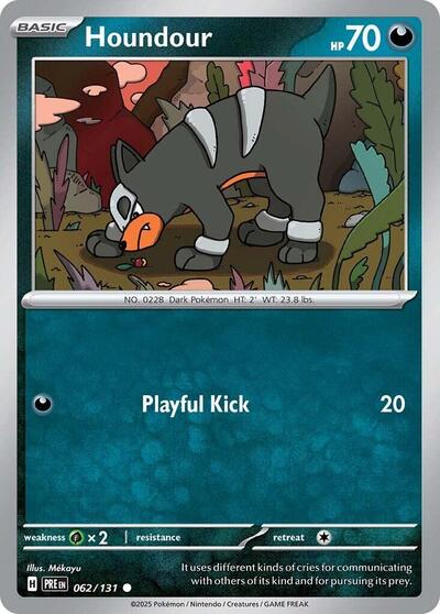 Houndour (SV: Prismatic Evolutions) Near Mint - Nick Nack's Full Frontal Attack