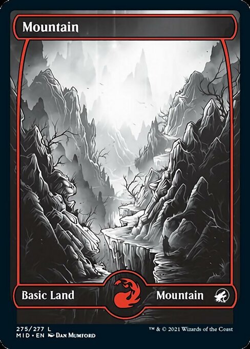 Mountain (275) (Innistrad: Midnight Hunt) Near Mint - Nick Nack's Full Frontal Attack