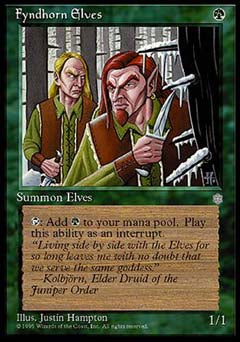 Fyndhorn Elves (Ice Age) Damaged / Poor