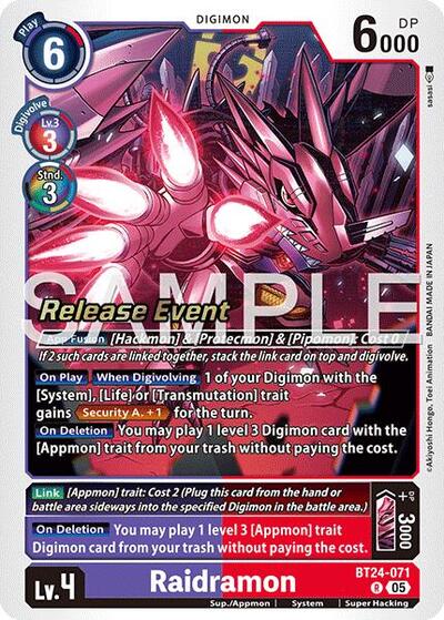 Raidramon (Time Stranger) Near Mint Foil - Nick Nack's Full Frontal Attack
