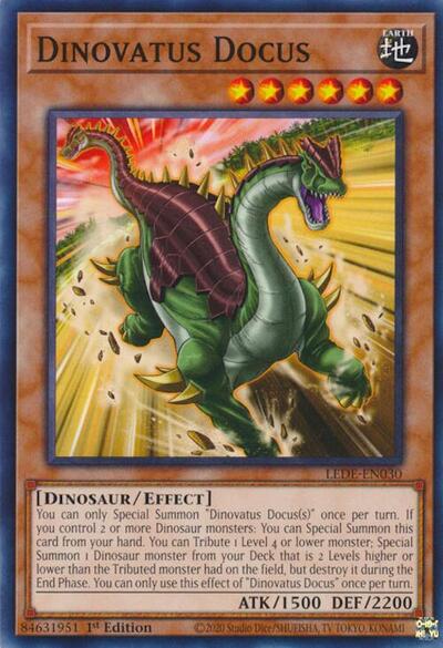 Dinovatus Docus (Legacy of Destruction) Near Mint 1st Edition - Nick Nack's Full Frontal Attack