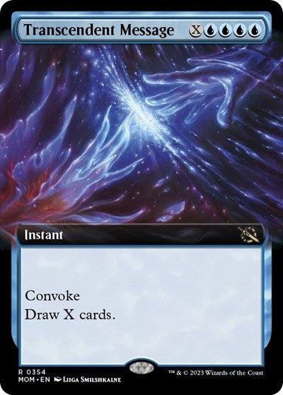 Transcendent Message (Extended Art) (March of the Machine) Near Mint - Nick Nack's Full Frontal Attack