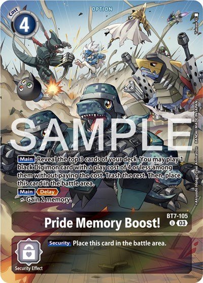 Pride Memory Boost! (Bonus Pack) (Starter Deck 17: Double Typhoon Advanced Deck Set) Near Mint Foil - Nick Nack's Full Frontal Attack