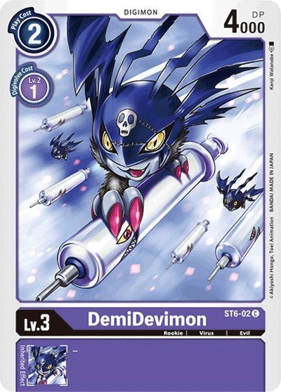DemiDevimon (Starter Deck 06: Venomous Violet) Near Mint - Nick Nack's Full Frontal Attack