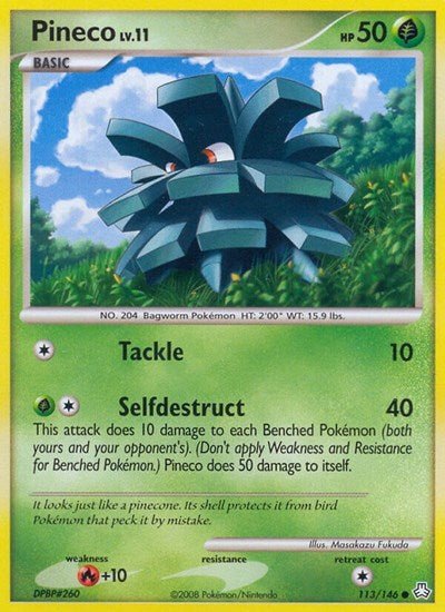 Pineco (Legends Awakened) Near Mint - Nick Nack's Full Frontal Attack