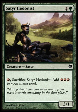 Satyr Hedonist (Duel Decks: Heroes vs Monsters) Near Mint - Nick Nack's Full Frontal Attack