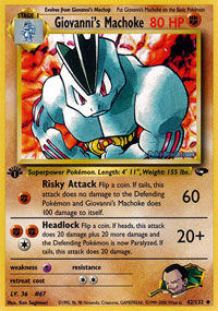 Giovanni's Machoke (Gym Challenge) Light Play Unlimited