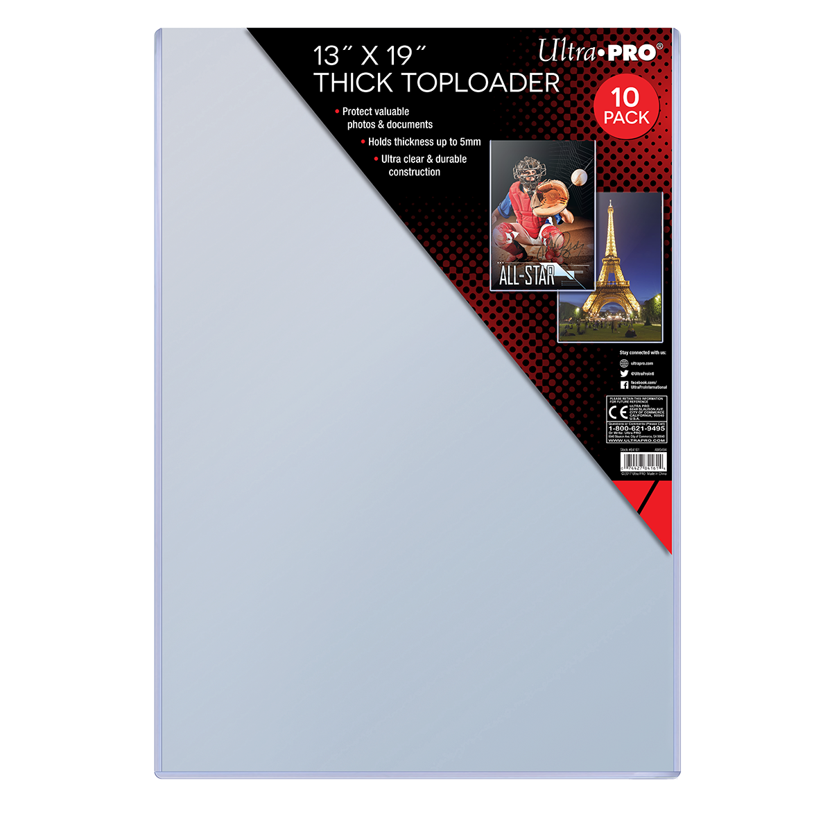 13" x 19" Thick TOPLOADER® Sleeves (10ct) - Nick Nack's Full Frontal Attack