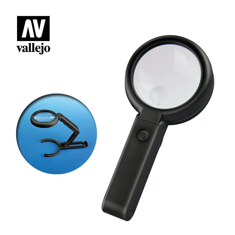 Vallejo - Foldable LED Magnifier With Inbuilt Stand - Nick Nack's Full Frontal Attack