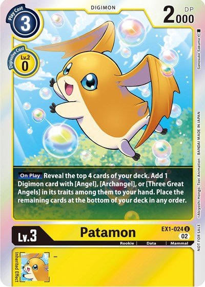 Patamon (Official Tournament Pack Vol.8) (Classic Collection) Near Mint Foil - Nick Nack's Full Frontal Attack