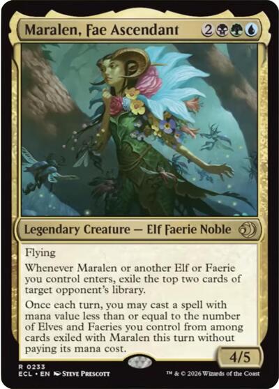 Maralen, Fae Ascendant (Lorwyn Eclipsed) Near Mint Foil - Nick Nack's Full Frontal Attack