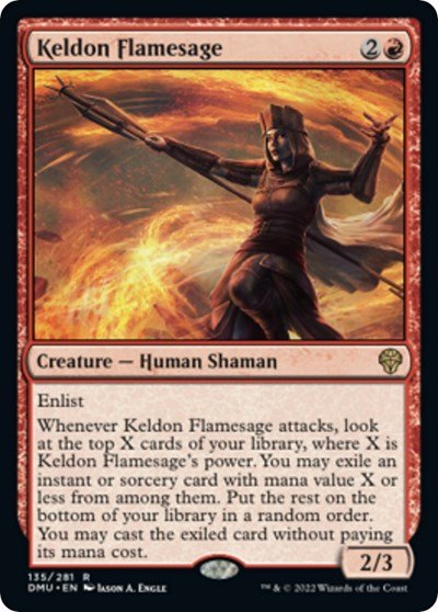 Keldon Flamesage (Dominaria United) Near Mint - Nick Nack's Full Frontal Attack