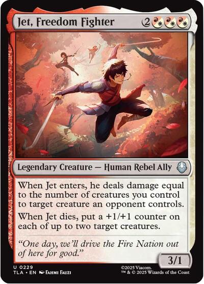 Jet, Freedom Fighter (Avatar: The Last Airbender) Near Mint - Nick Nack's Full Frontal Attack