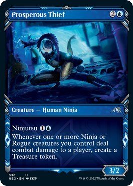 Prosperous Thief (Showcase) (Kamigawa: Neon Dynasty) Near Mint - Nick Nack's Full Frontal Attack