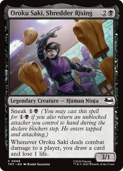 Oroku Saki, Shredder Rising (Teenage Mutant Ninja Turtles) Near Mint - Nick Nack's Full Frontal Attack