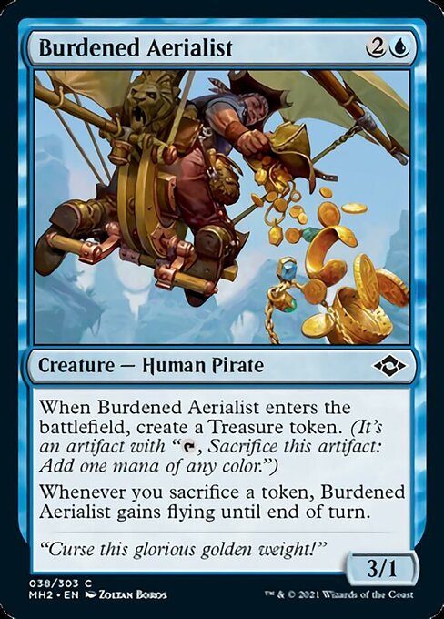 Burdened Aerialist (Modern Horizons 2) Near Mint - Nick Nack's Full Frontal Attack