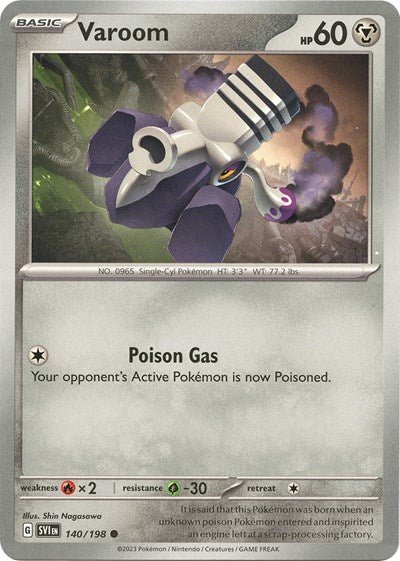Varoom - 140 (Scarlet and Violet: Base Set) Near Mint - Nick Nack's Full Frontal Attack