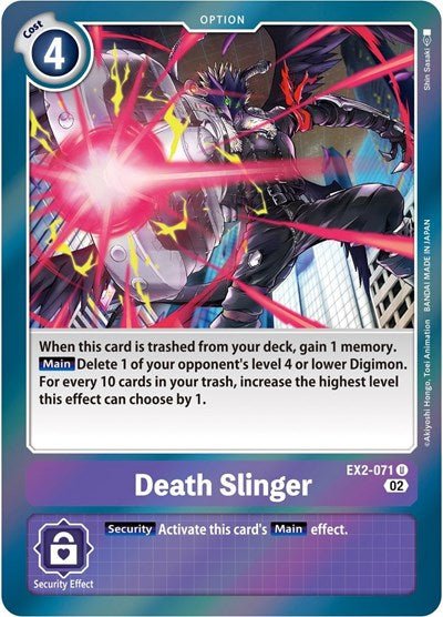 Death Slinger (Alternate Art) (Starter Deck 14: Beelzemon Advanced Deck Set) Near Mint Foil - Nick Nack's Full Frontal Attack