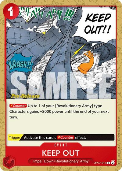Keep Out (500 Years in the Future Pre - Release Cards) Near Mint - Nick Nack's Full Frontal Attack