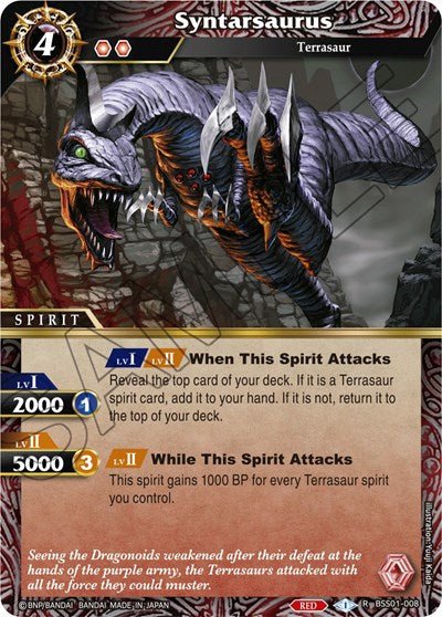 Syntarsaurus (Dawn of History) Near Mint - Nick Nack's Full Frontal Attack