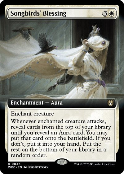 Songbirds' Blessing (Extended Art) (Commander: Wilds of Eldraine) Near Mint