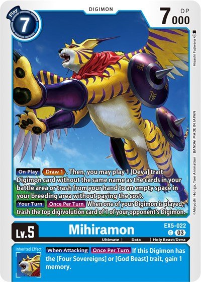 Mihiramon (Animal Colosseum) Near Mint - Nick Nack's Full Frontal Attack