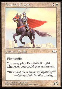 Benalish Knight (Weatherlight) Light Play - Nick Nack's Full Frontal Attack