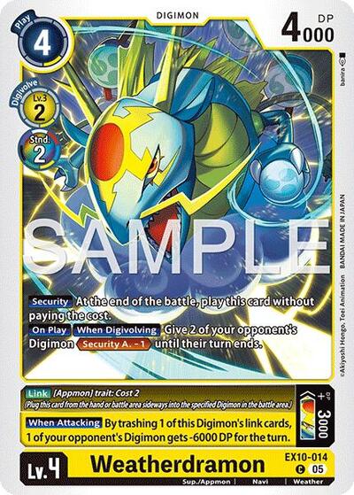 Weatherdramon (Sinister Order) Near Mint - Nick Nack's Full Frontal Attack