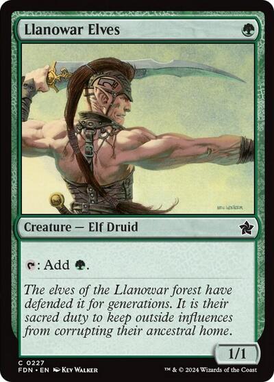 Llanowar Elves (Foundations) Near Mint