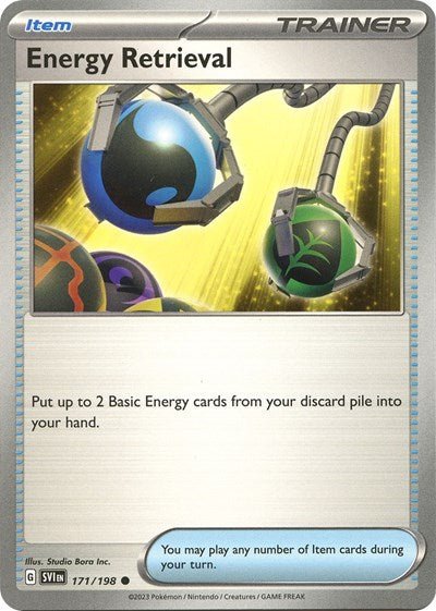 Energy Retrieval (Scarlet and Violet: Base Set) Near Mint - Nick Nack's Full Frontal Attack