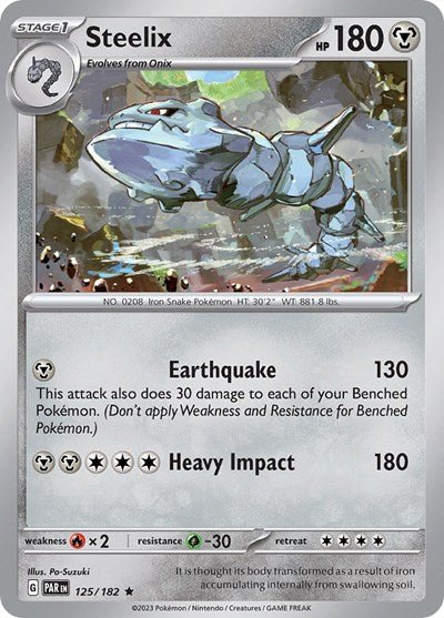 Steelix - 125 (Scarlet and Violet: Paradox Rift) Near Mint Holofoil - Nick Nack's Full Frontal Attack