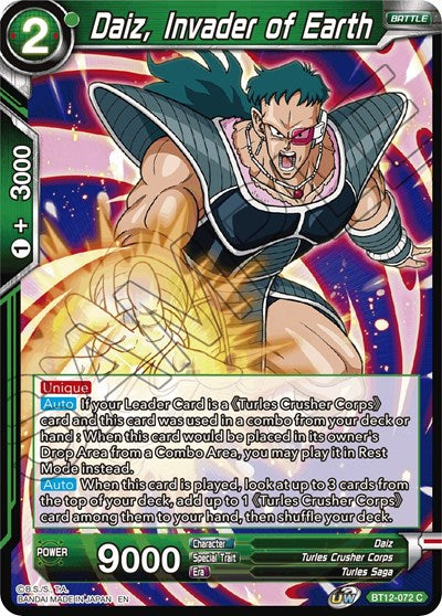 Daiz, Invader of Earth (Vicious Rejuvenation) Near Mint