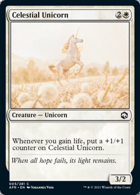 Celestial Unicorn (Adventures in the Forgotten Realms) Near Mint - Nick Nack's Full Frontal Attack