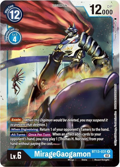 MirageGaogamon (Versus Royal Knights) Near Mint - Nick Nack's Full Frontal Attack