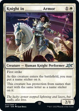Knight in _______ Armor (Unfinity) Near Mint - Nick Nack's Full Frontal Attack