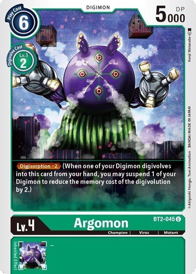 Argomon BT2 - 045 (Release Special Booster) Near Mint - Nick Nack's Full Frontal Attack