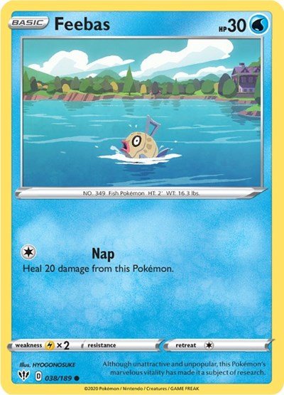Feebas (SWSH03: Darkness Ablaze) Near Mint - Nick Nack's Full Frontal Attack