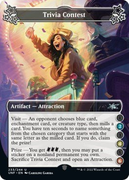 Trivia Contest (2-4-6) (Unfinity) Near Mint - Nick Nack's Full Frontal Attack