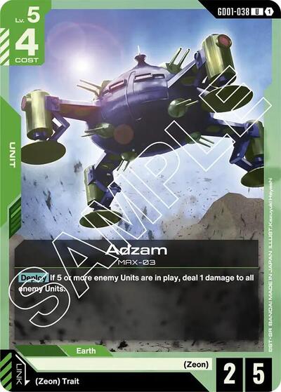 Adzam (Newtype Rising) Near Mint - Nick Nack's Full Frontal Attack