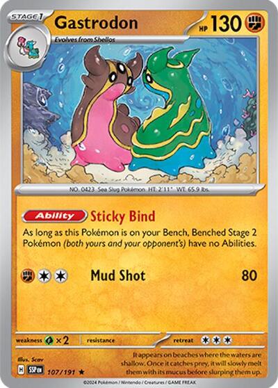 Gastrodon (SV08: Surging Sparks) Near Mint Holofoil
