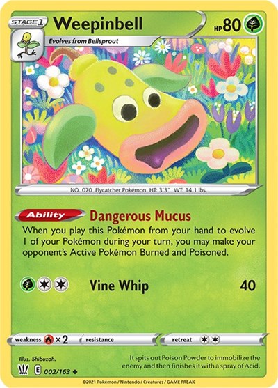 Weepinbell (SWSH05: Battle Styles) Near Mint