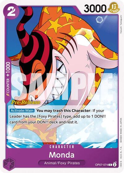 Monda (500 Years in the Future Pre - Release Cards) Near Mint - Nick Nack's Full Frontal Attack