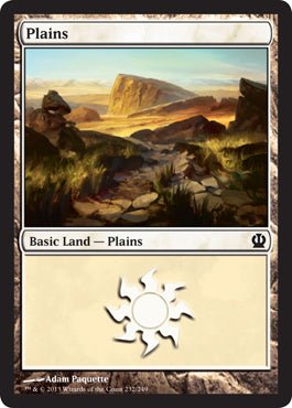 Plains (232) (Theros) Near Mint - Nick Nack's Full Frontal Attack